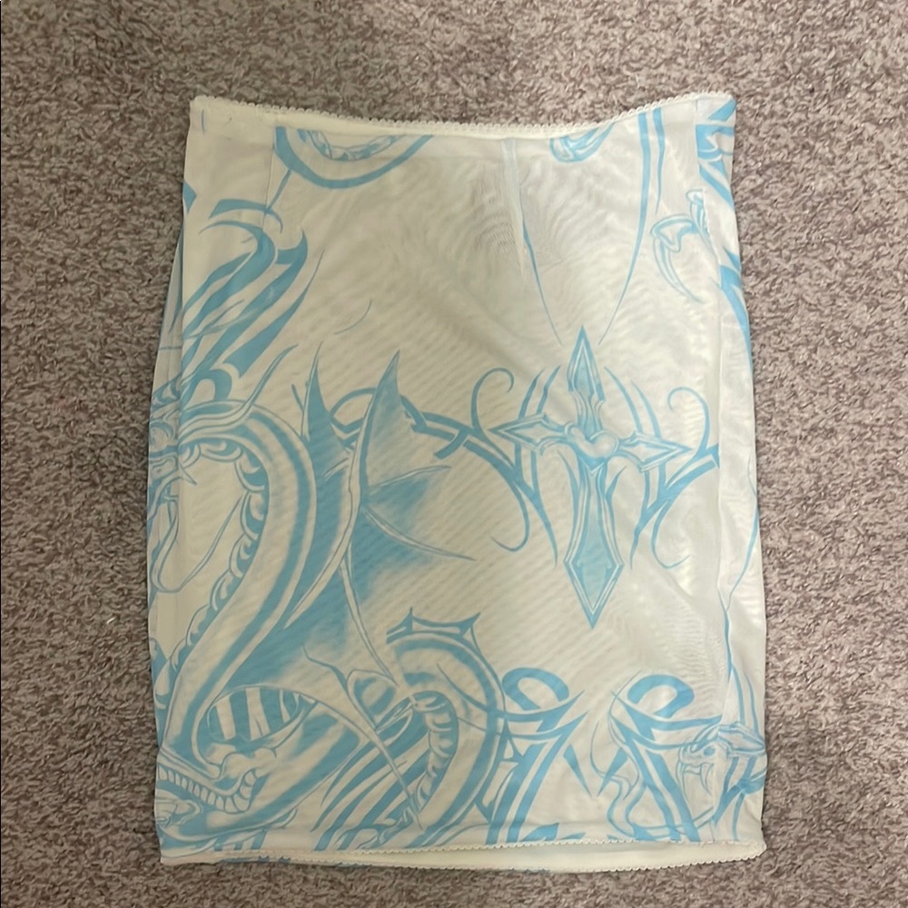 Miaou x urban outfitters tattoo mini skirt or swim coverup xs